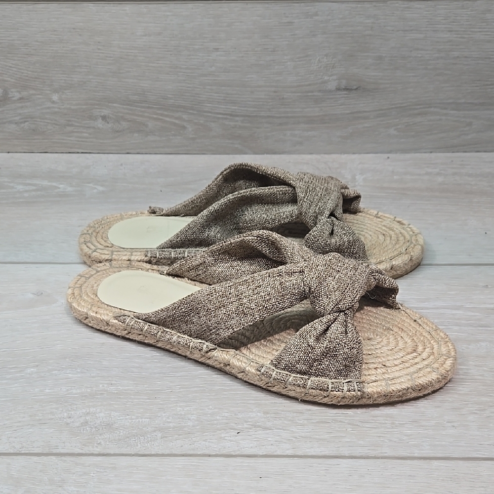 House Of Harlow 1960 Women's Tan Espadrille Sandals Shoes Sz 6.5